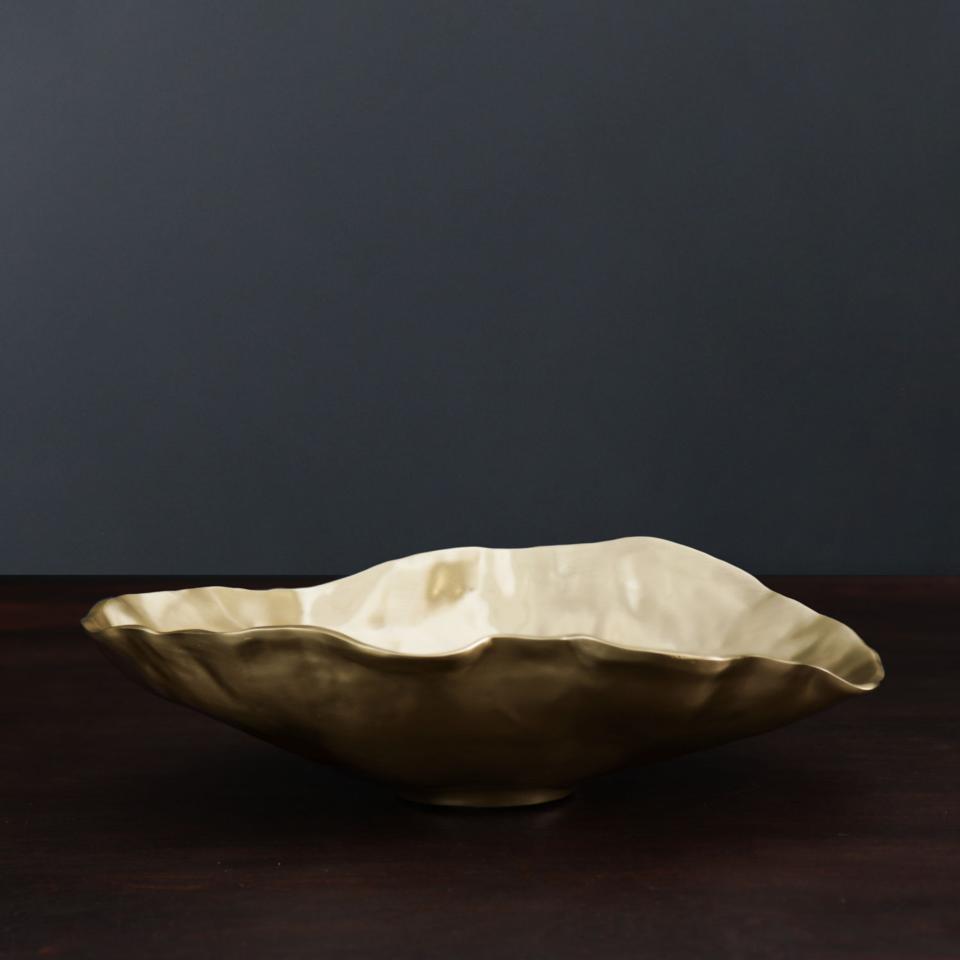 Maia Large Oval Bowl (Gold)