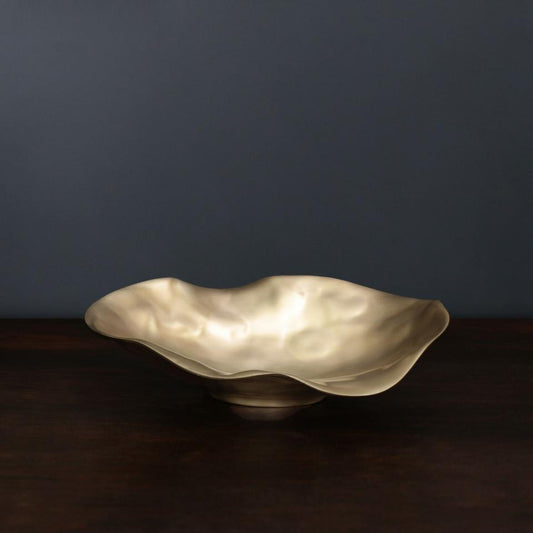 Maia Medium Oval Bowl (Gold)