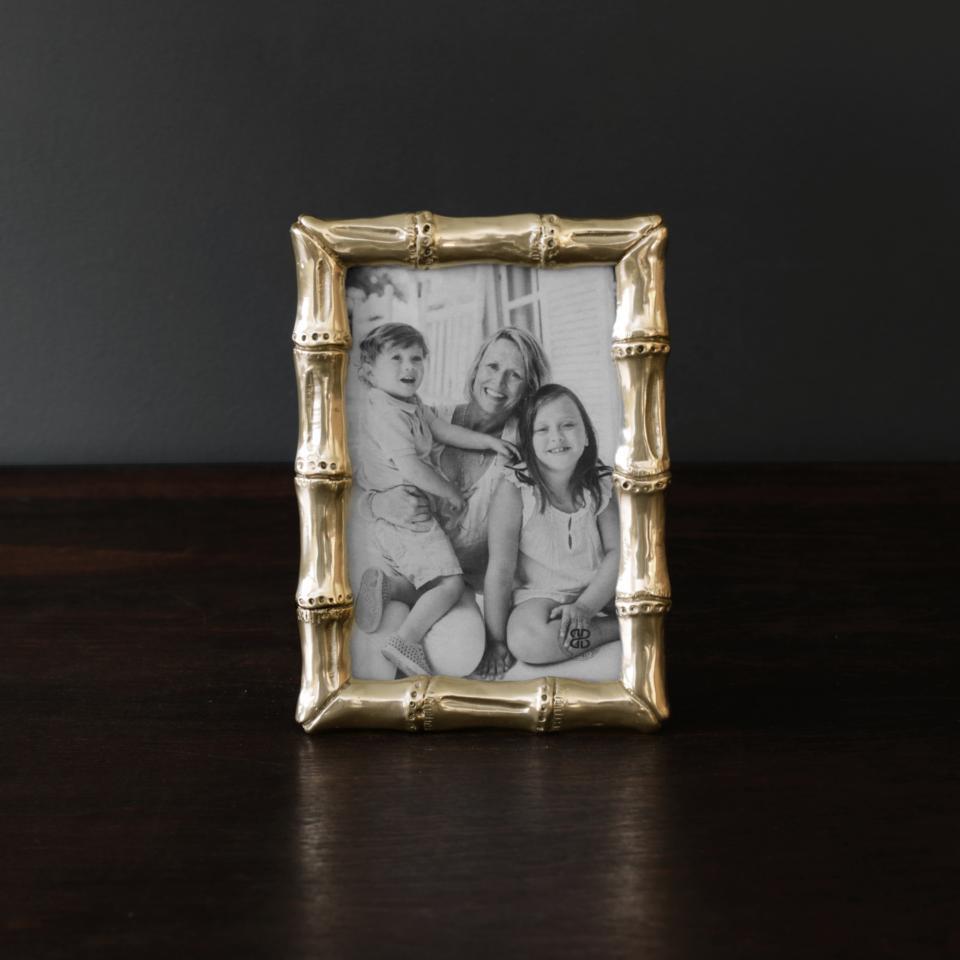 Sierra Modern Bamboo 4 x 6 Frame (Gold)