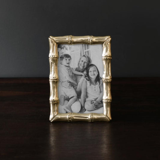Sierra Modern Bamboo 4 x 6 Frame (Gold)