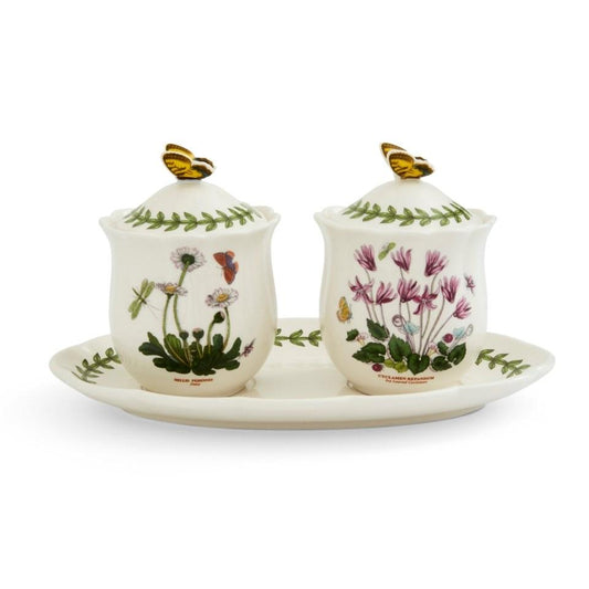 3 Piece Jam Jar with Tray, 9.6"