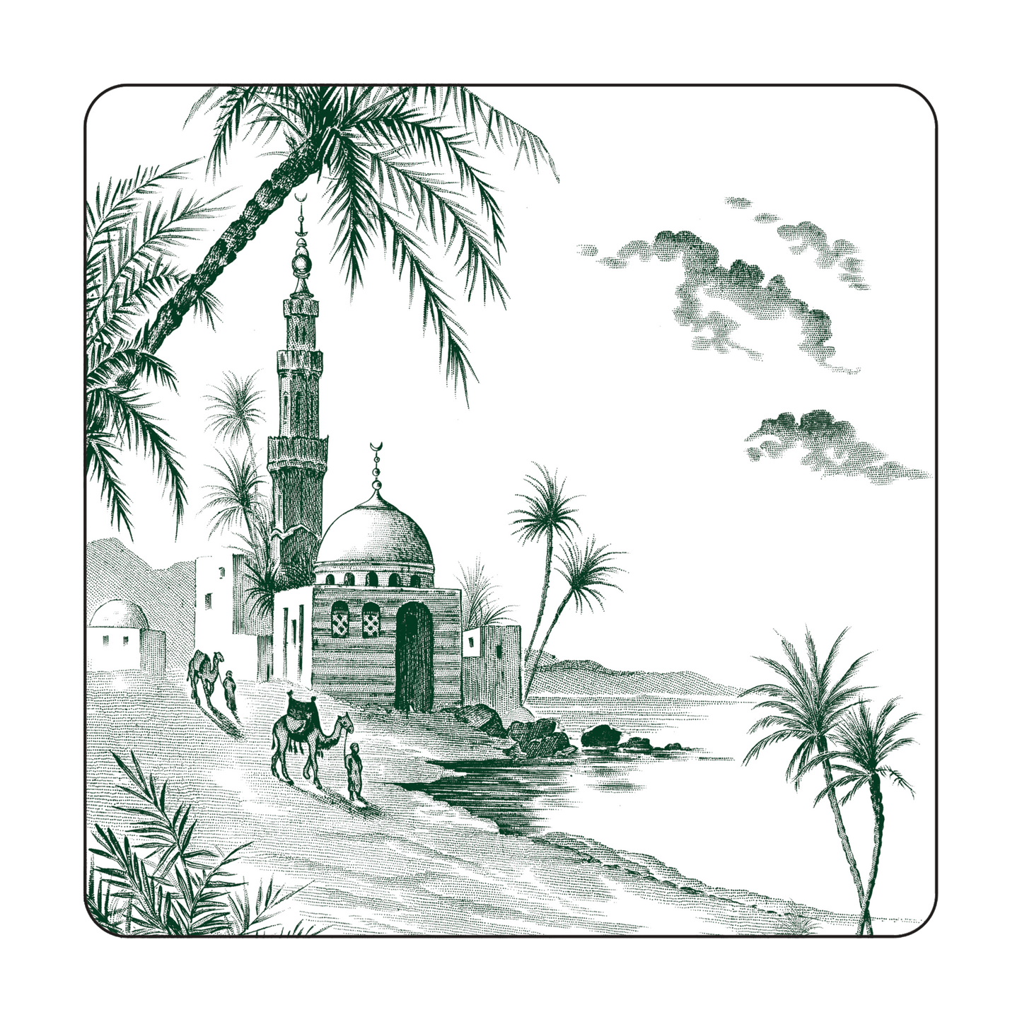 Acrylic Coasters, Set of 4