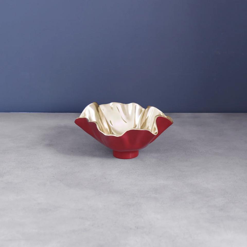 Bloom Small Bowl (Red and Gold)
