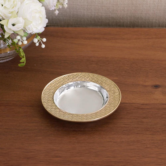 Sierra Modern Nassau Wine Coaster (Silver and Gold)