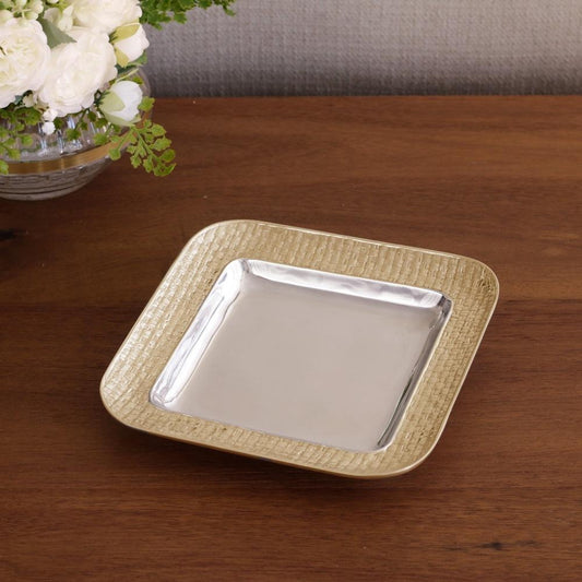 Nassau Cocktail Napkin Holder (Silver and Gold)