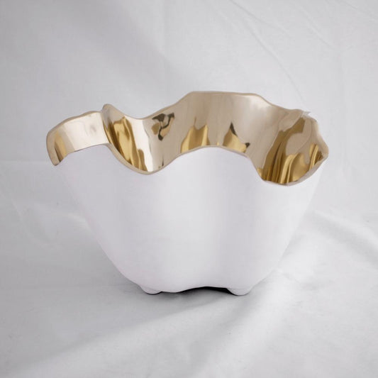 Ice Bucket (White and Gold)