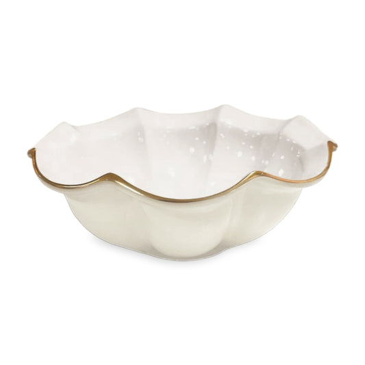 Devon Medium Bowl (Cream and White)