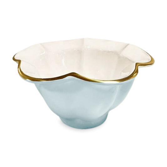 Devon Small Bowl (Sky Blue and White)