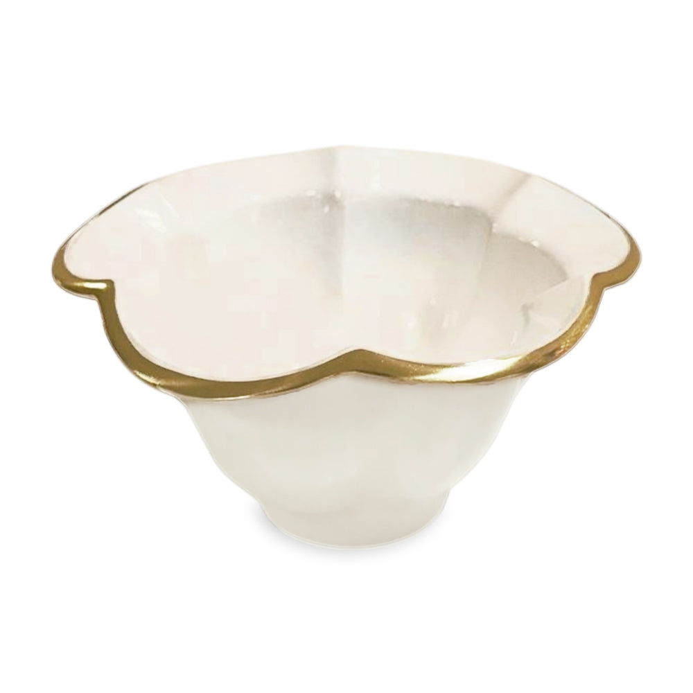 Devon Small Bowl (Cream and White)