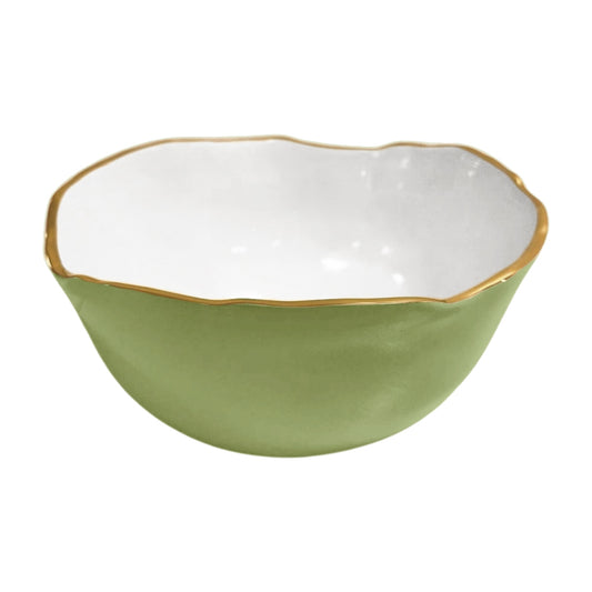 Osaka Large Bowl (Green and White)
