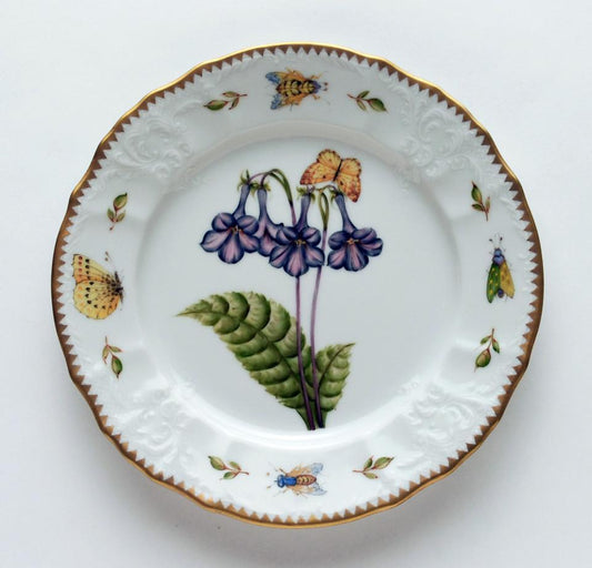 Purple Flower Salad Plate