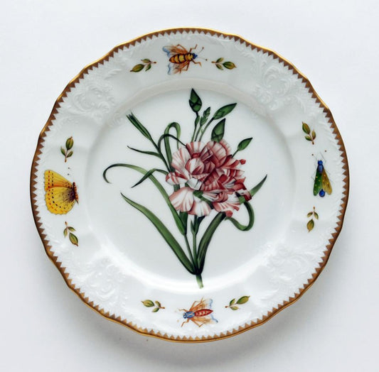 Pink Carnation Salad Plate