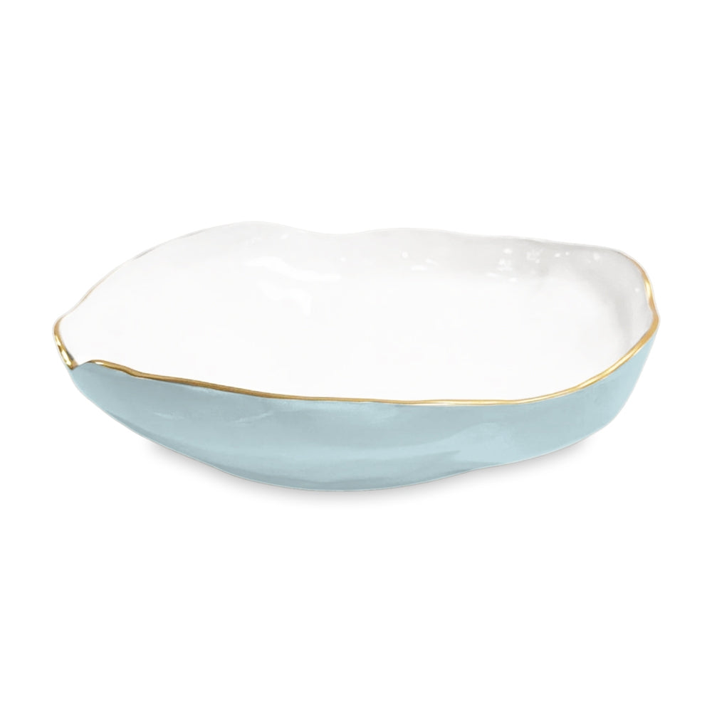 Nuevo Large Bowl (Sky Blue and White)