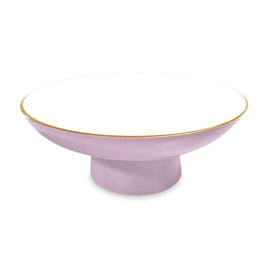 Carnaval Small Pedestal (Lilac and White)