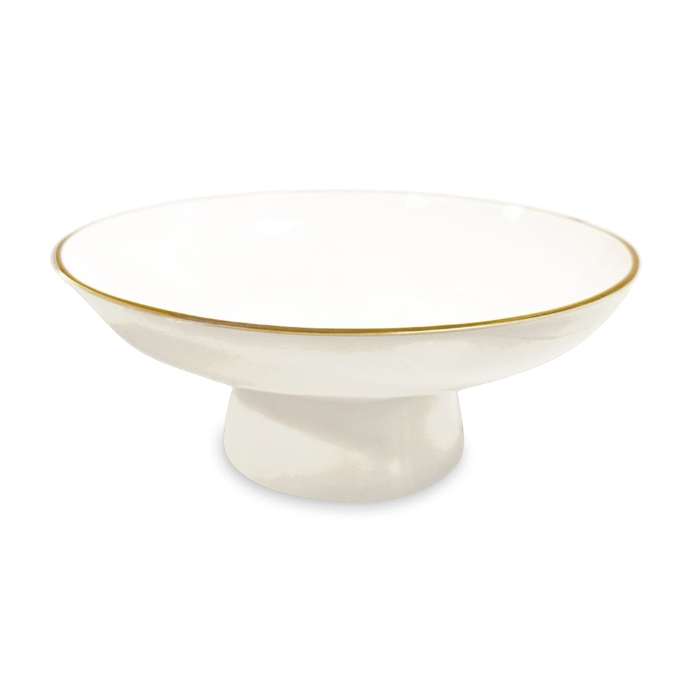 Carnaval Small Pedestal (Cream and White)