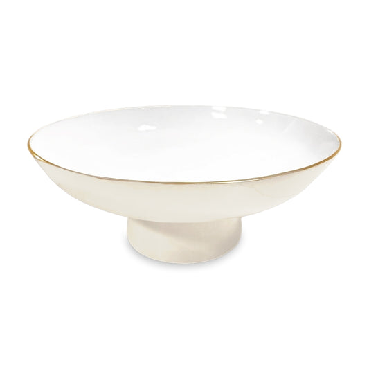 Carnaval Medium Pedestal (Cream and White)