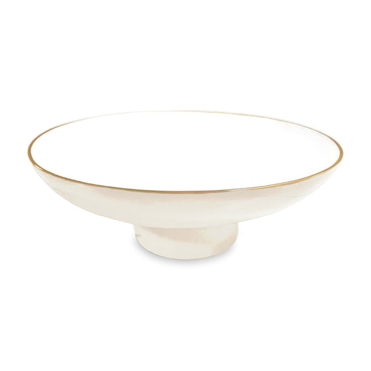 Carnaval Large Pedestal (Cream and White)