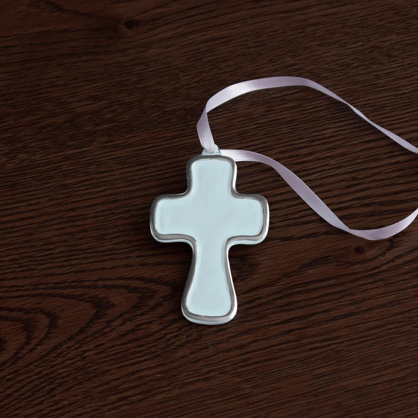 Athens Cross Ornament (Sky Blue)