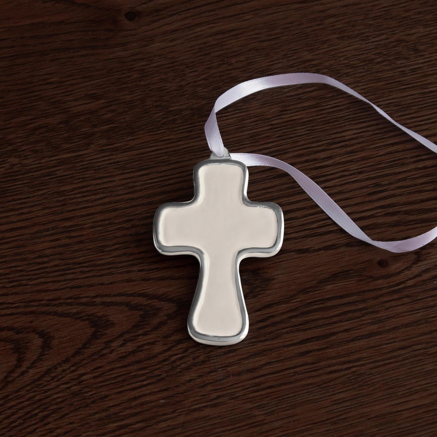 Athens Cross Ornament (Cream)