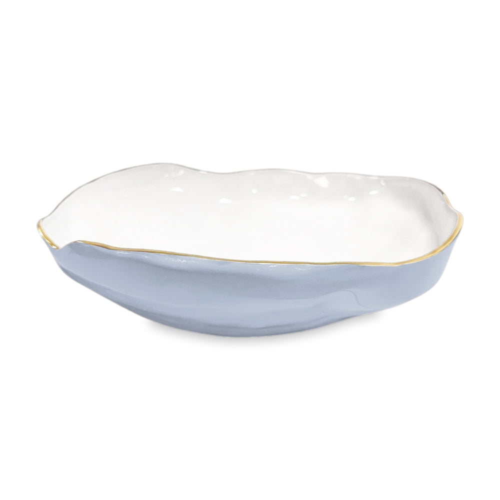 Nuevo Large Bowl (Periwinkle and White)