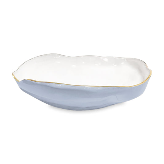 Nuevo Large Bowl (Periwinkle and White)