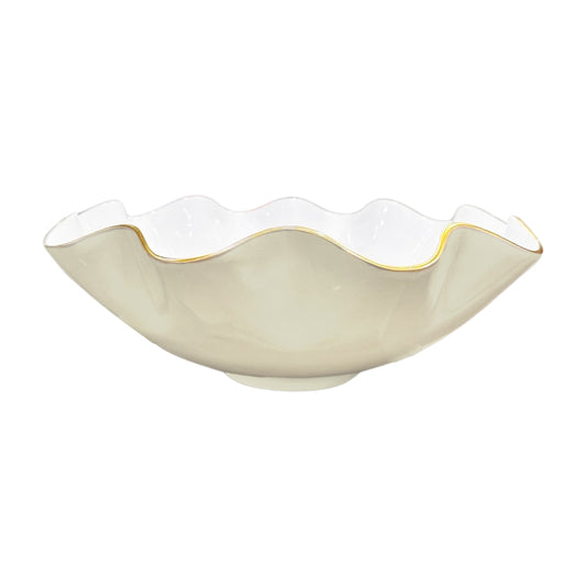 Carola Extra Large Bowl (Cream and White)