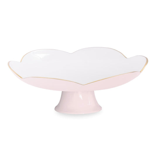 ENCANTO Amelia Pedestal Cake Plate (Camellia and White)