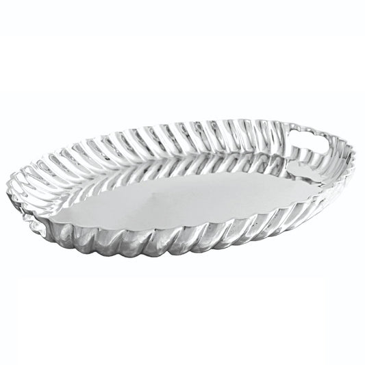 VINTAGE Swirl  Oval Tray with Handles