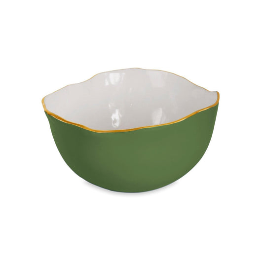 Encanto Osaka Large Bowl (Leaf Green and White)