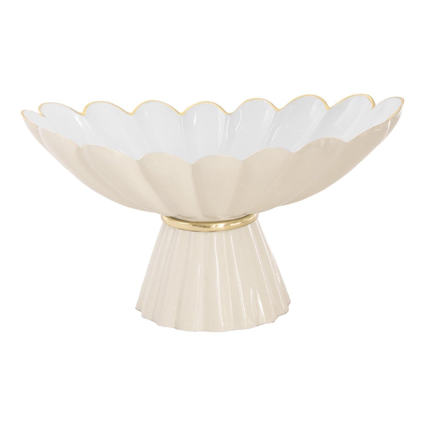 ENCANTO Vintage Hermes  Pedestal (Cream and White)