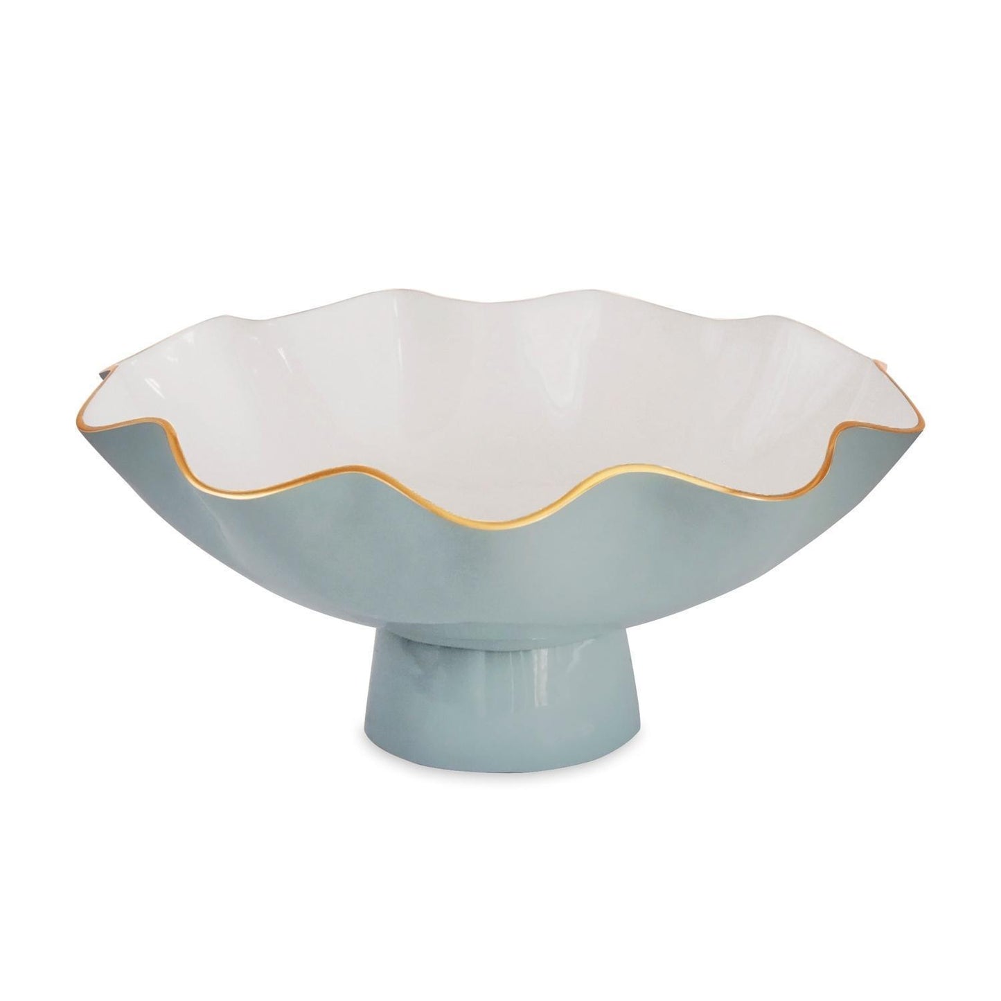 ENCANTO Carola Large Pedestal (Slate and White)