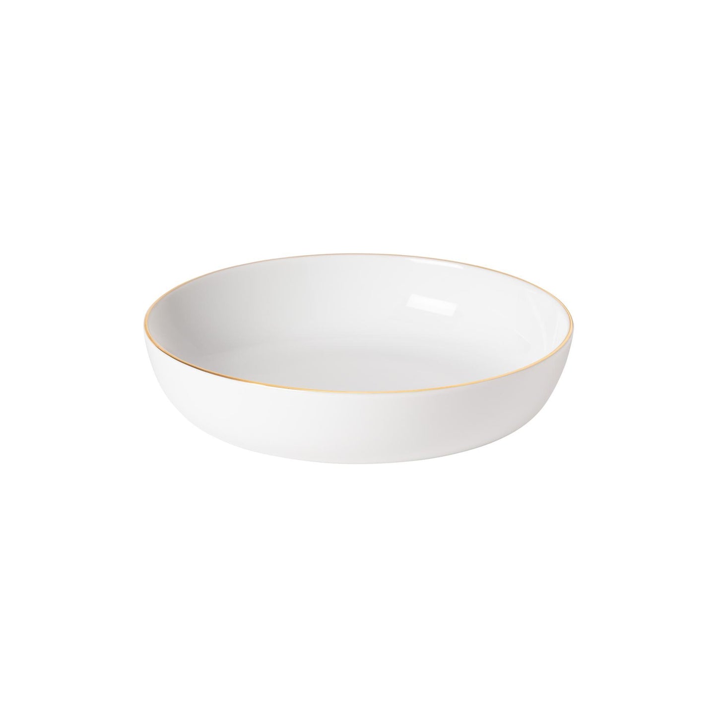 Soup/pasta bowl, White-gold