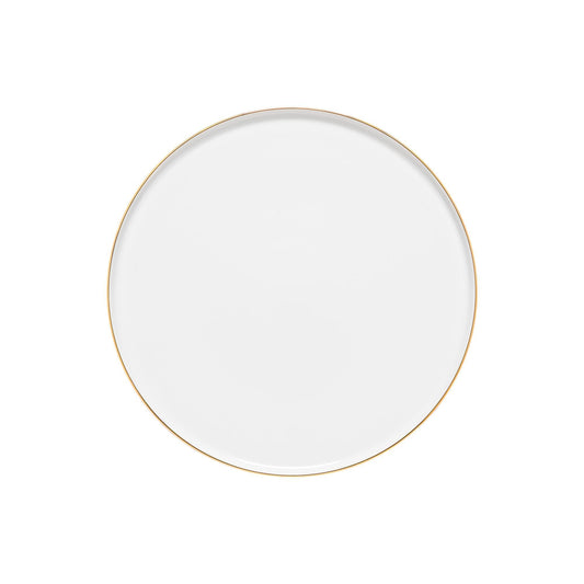 Dinner plate, White-gold