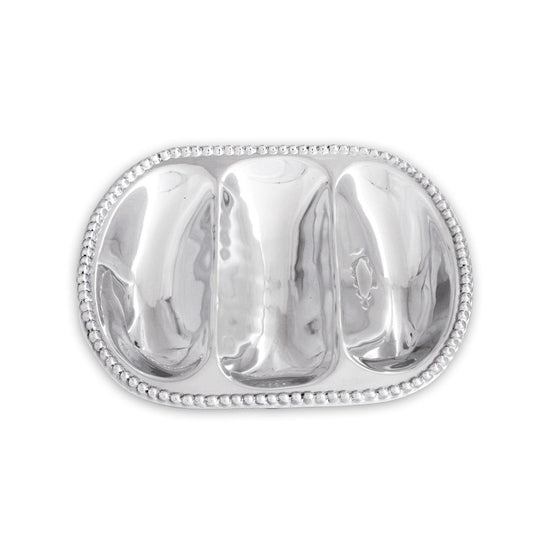 Large Triple Serving Platter