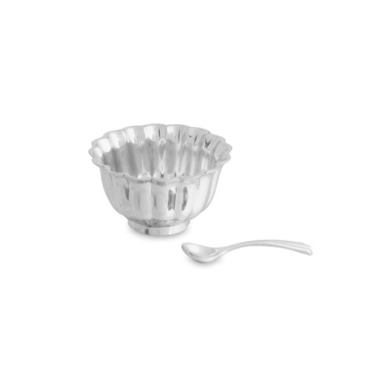 Fluted Mini Bowl with Spoon