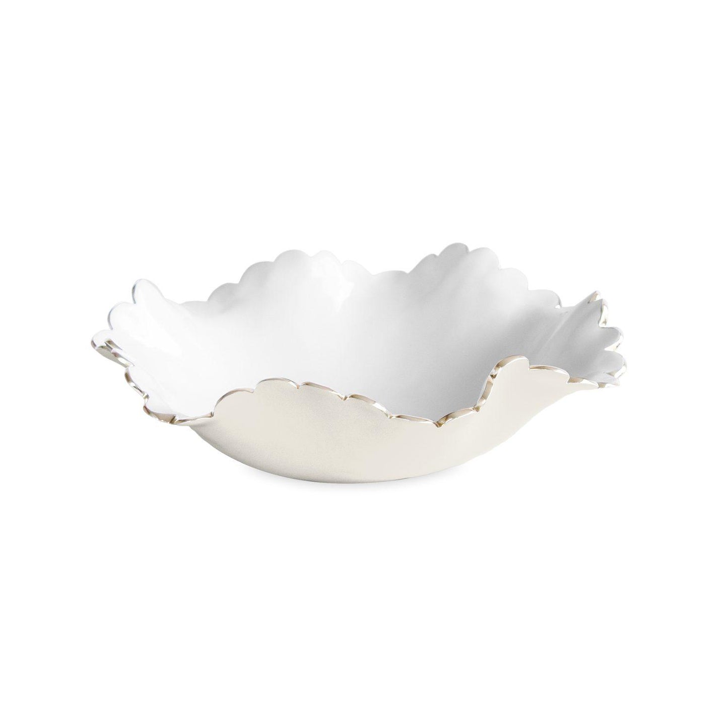 Colette Medium Bowl (Cream and White)