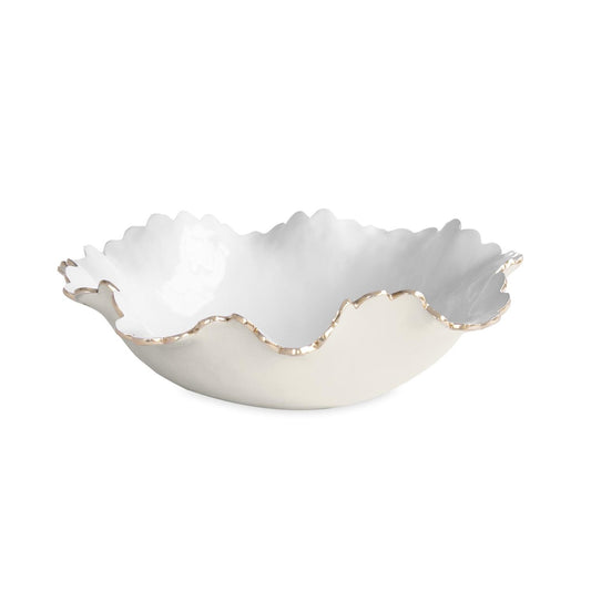 Colette Large Bowl (Cream and White)
