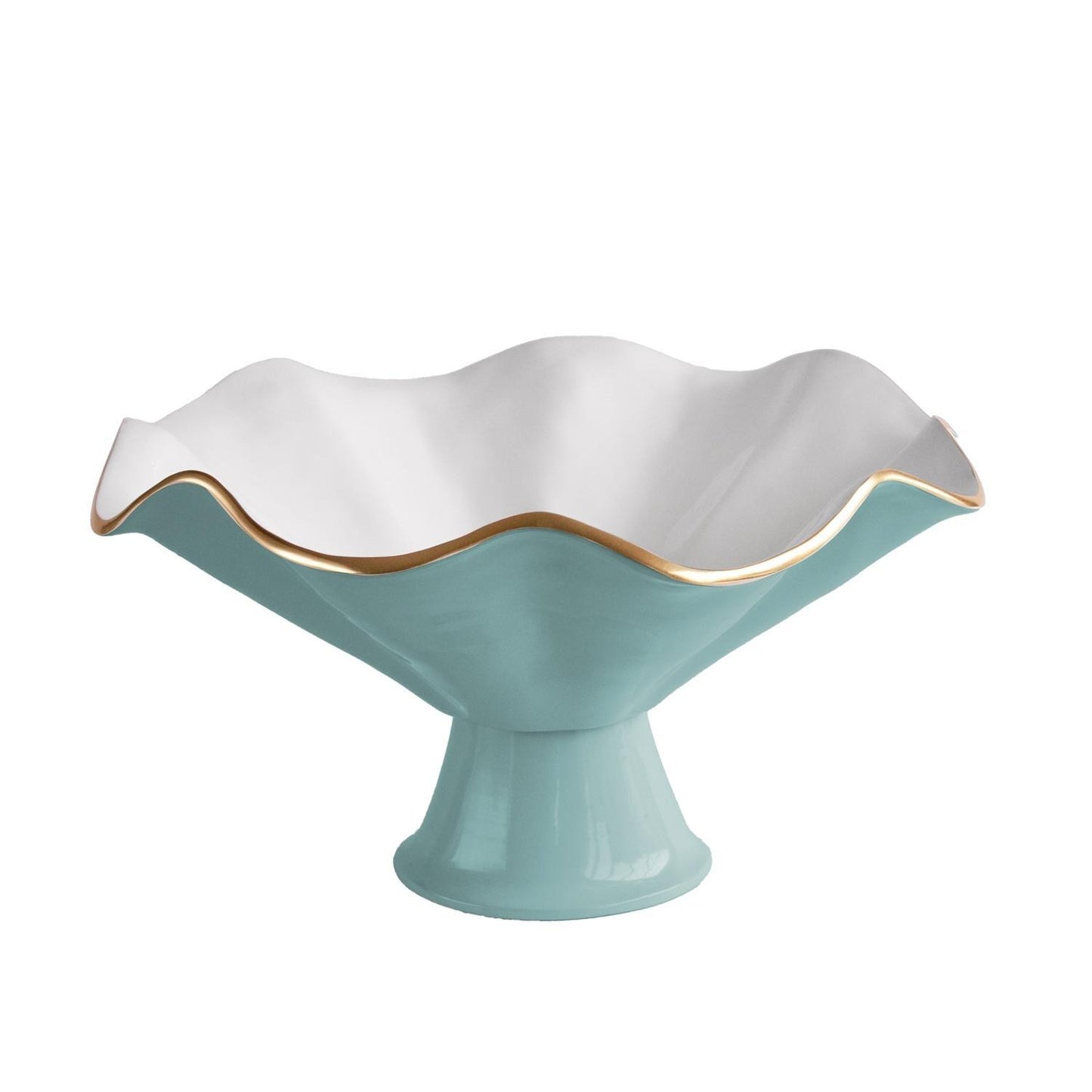 Pedestal (Turquoise and White)