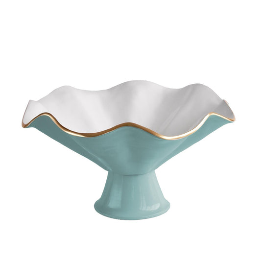 Pedestal (Turquoise and White)