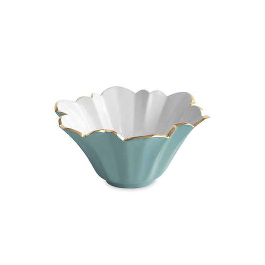 Avril Small Bowl (Turquoise and White)