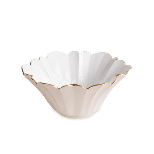 Avril Medium Bowl (Cream and White)