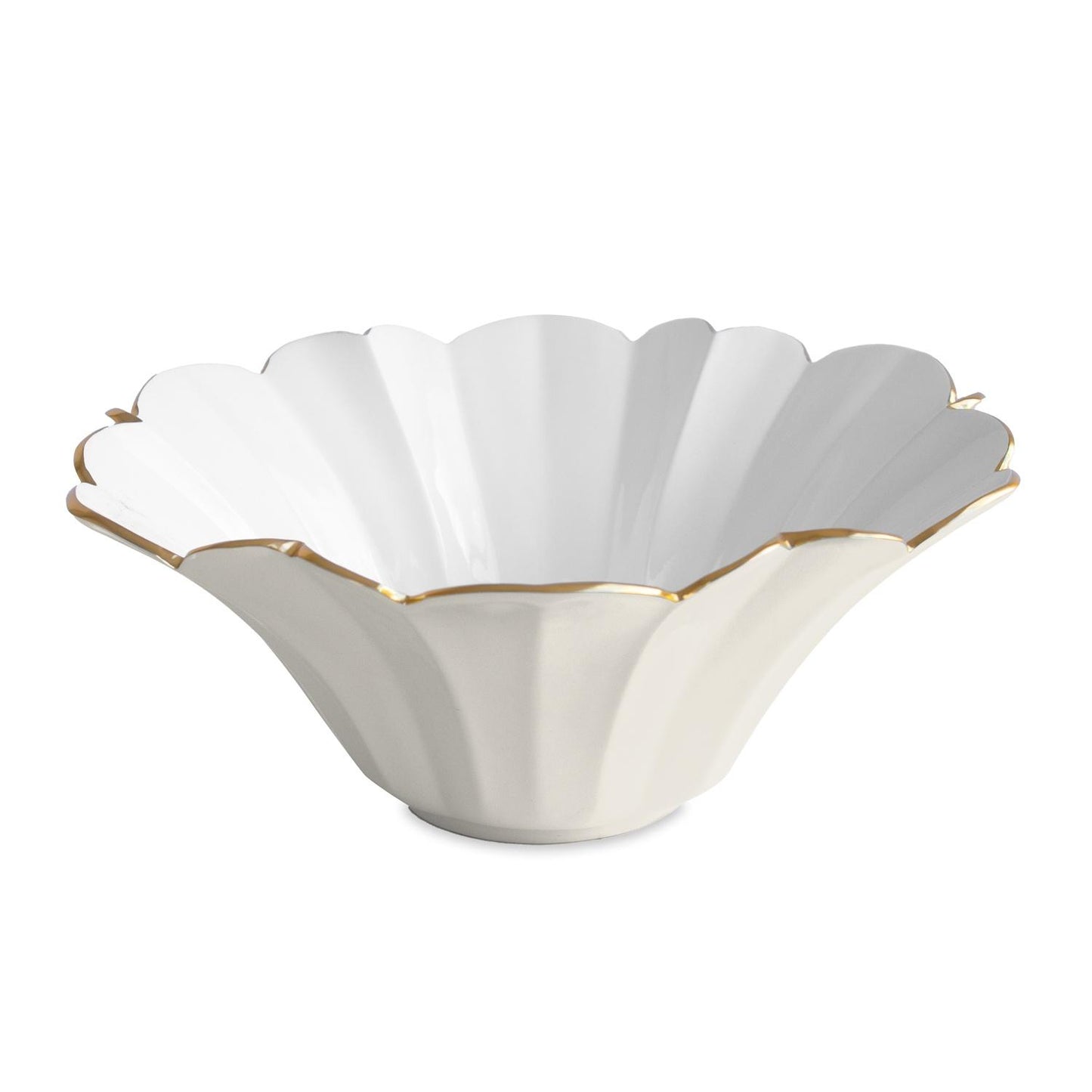 Avril Large Bowl (Cream and White)