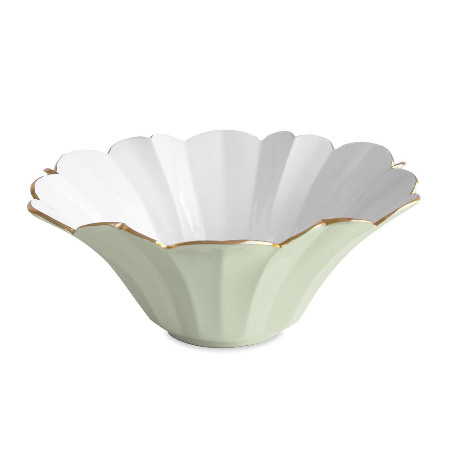 Avril Large Bowl (Pistachio and White)