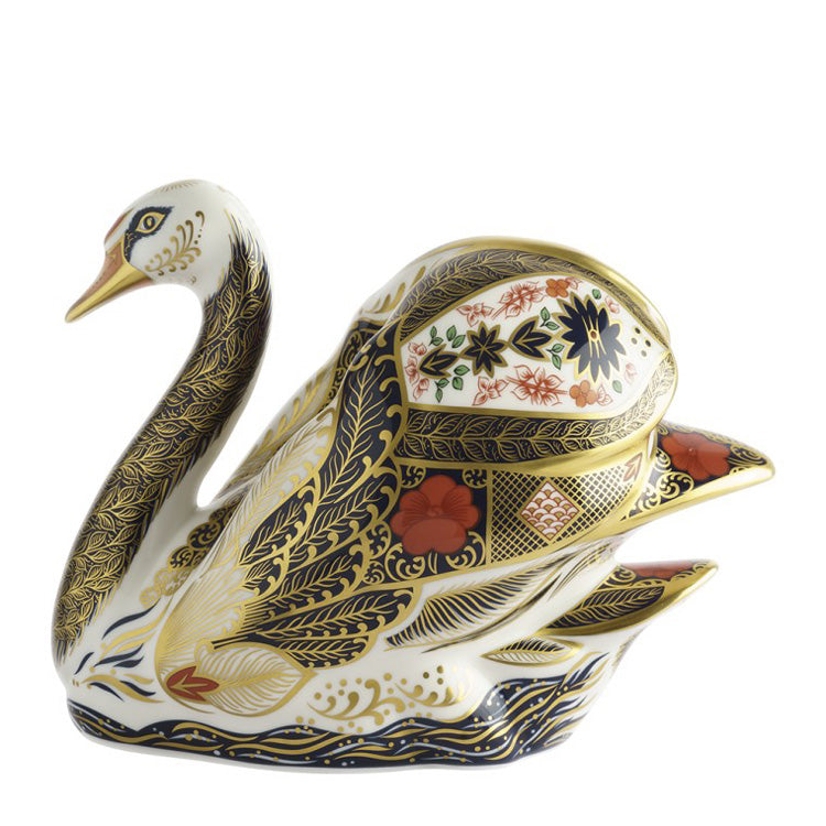 Old Imari Solid Gold Band Swan