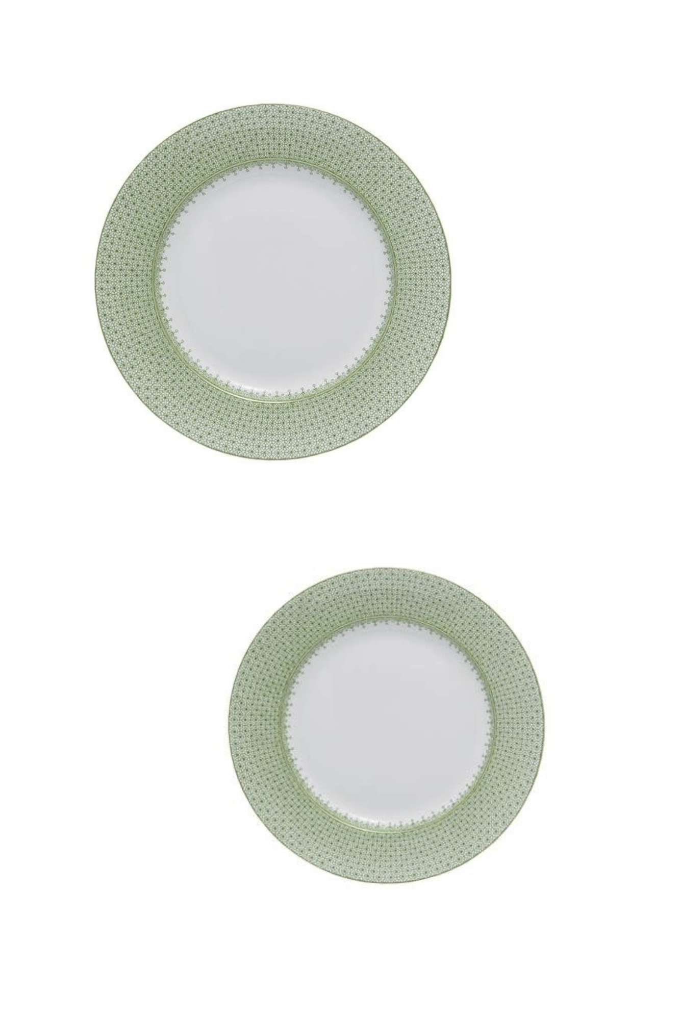Apple Green Lace by Mottahedeh Two Piece Place Setting