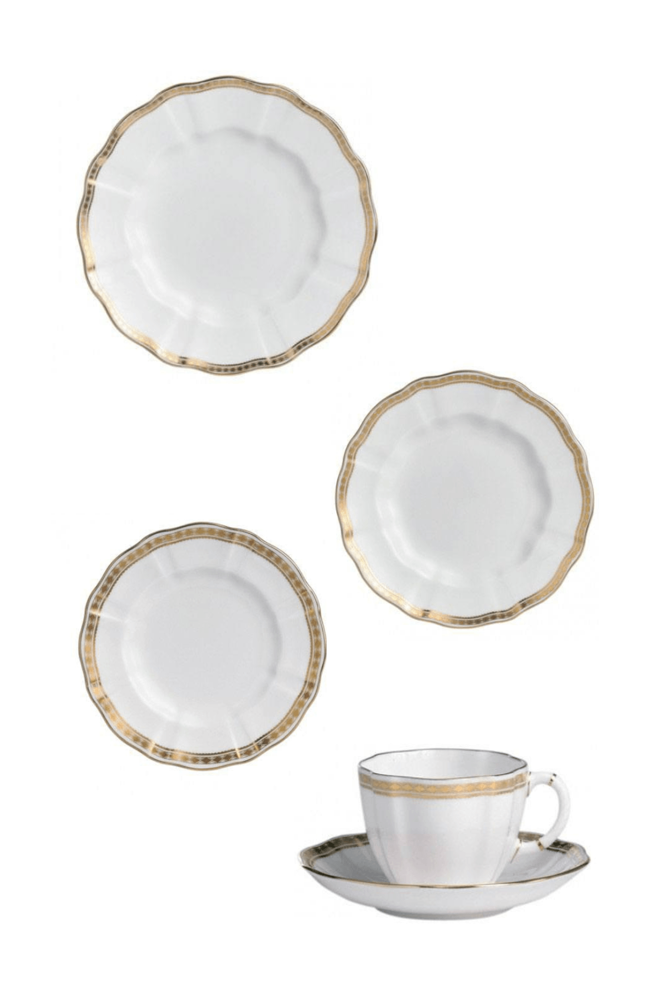 Carlton Gold by Royal Crown Derby Five Piece Place Setting