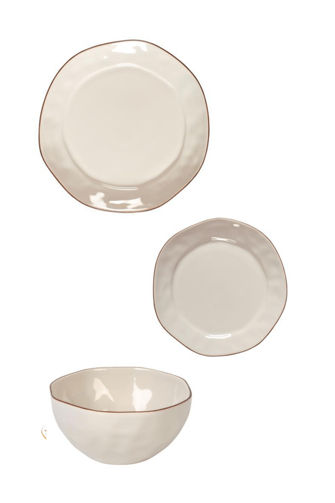 Cantaria Ivory By Skyros Three Piece Place Setting