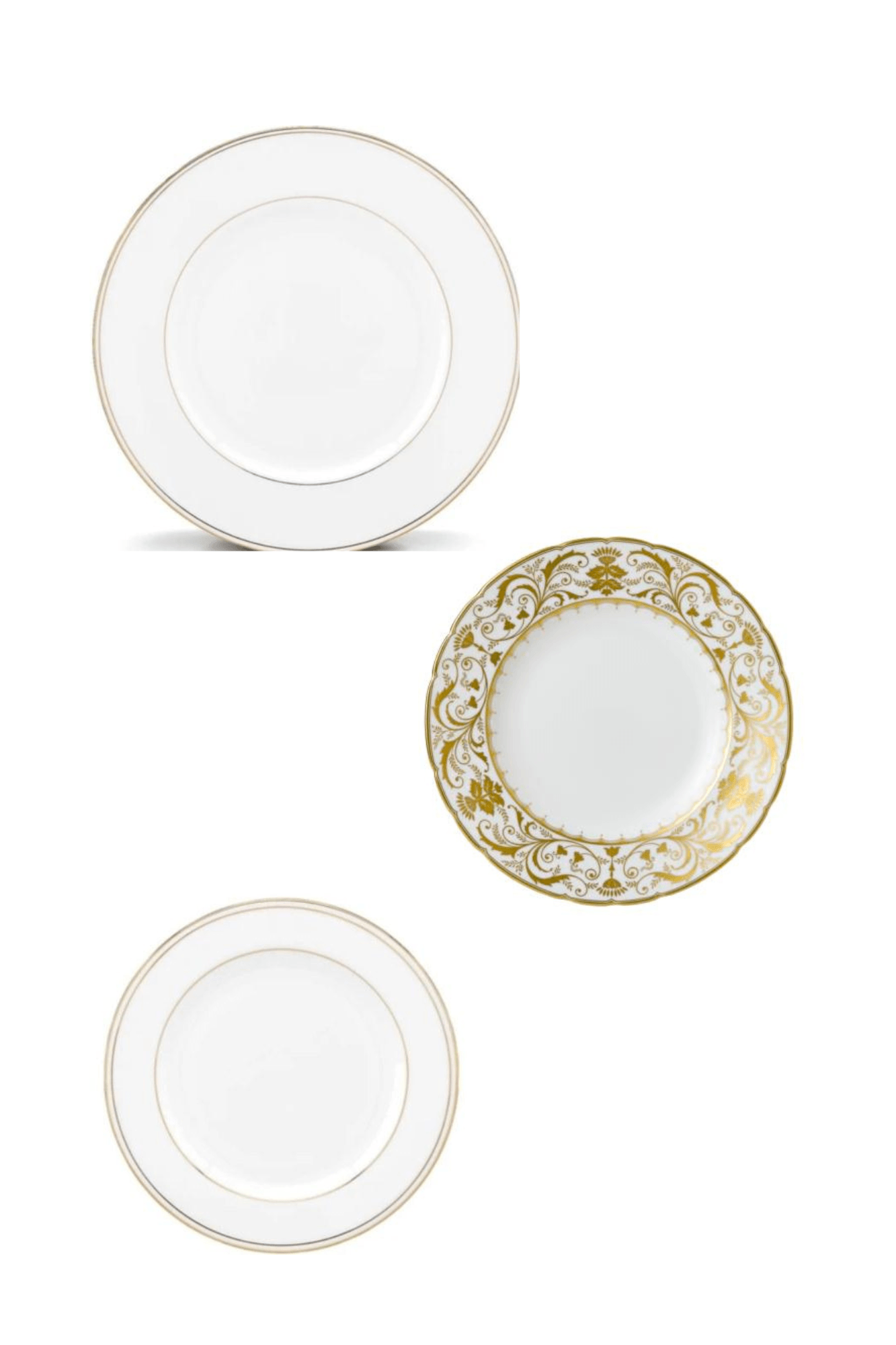 Federal Gold by Lenox w/ Darley Abbey White by Royal Crown Derby