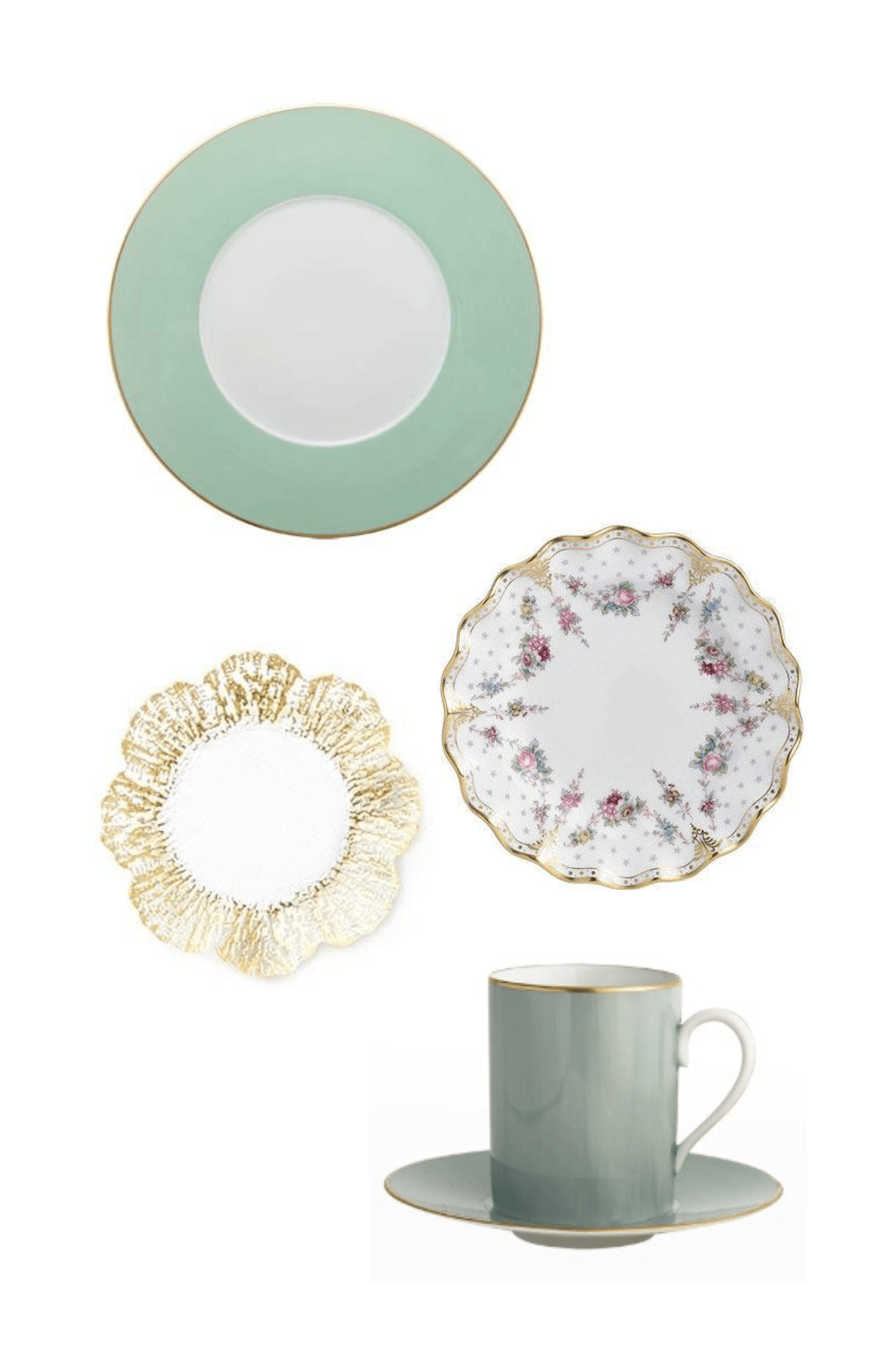 Lexington Celadon Five Piece Place Setting by Robert Haviland