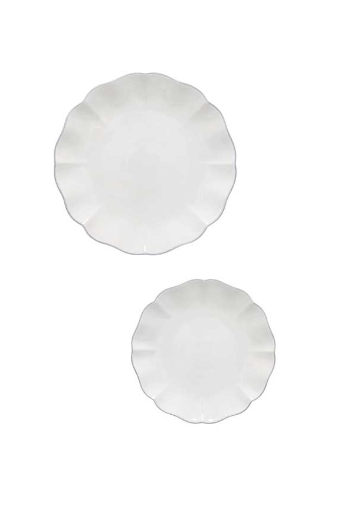 Rosa White by Costa Nova Two Piece Place Setting